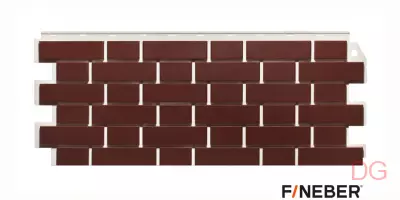 Фасадная панель FineBer Кирпич облицовочный коричневый