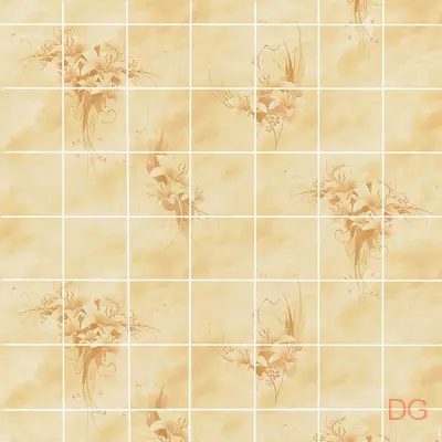 Листовая панель ХДФ Акватон влагостойкая Букет Цветов Песок 1220х2440х3,0 мм