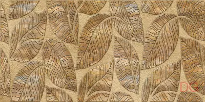 Декоративная панель ПВХ Кронопласт Листья коричневые 960x480x0,35 мм