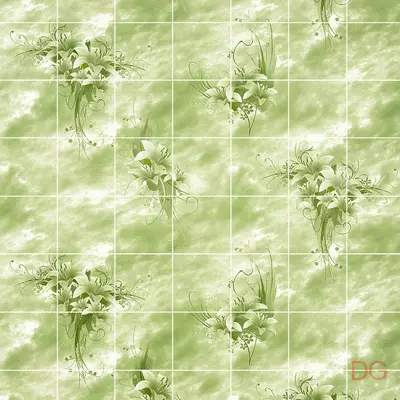 Листовая панель ХДФ Акватон влагостойкая Букет Цветов Папирус 1220х2440х3,0 мм