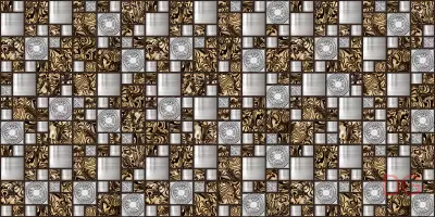 Декоративная панель ПВХ Кронапласт Мозаика 2 квадрата темная 960x480x0,35 мм